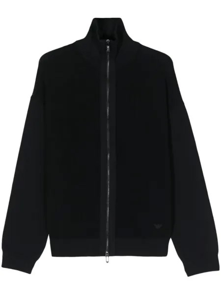 Emporio Armani кардиган рыхлой вязки, синий