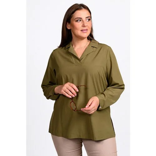 Блуза SVESTA, размер 64, зеленый