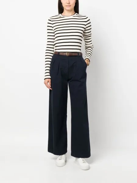 A.P.C. широкие брюки, синий