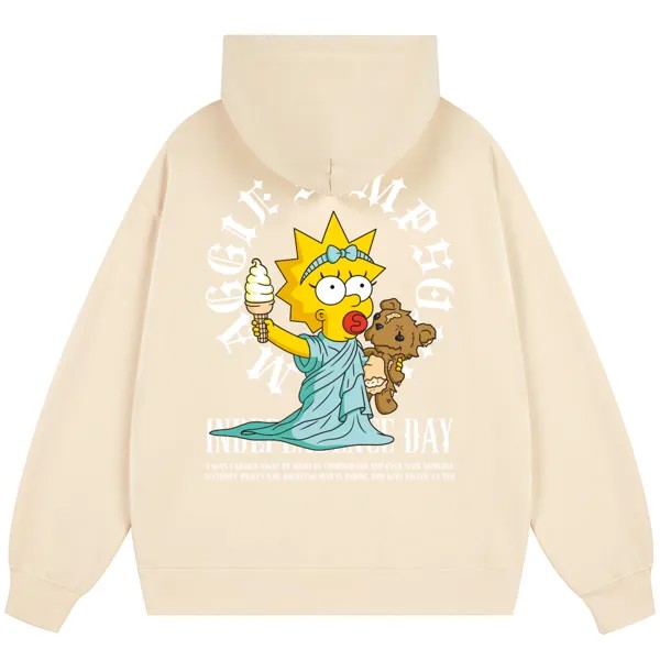 The Simpsons Толстовки и свитшоты унисекс с изображением Симпсонов, Розовый