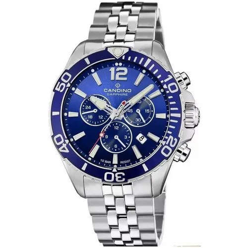 Наручные часы CANDINO Часы Candino Chrono Date C4714/2, серебряный
