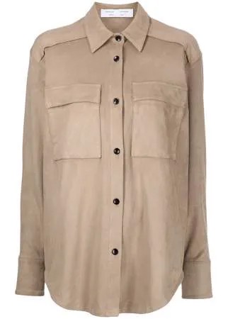 Proenza Schouler White Label рубашка из искусственной замши
