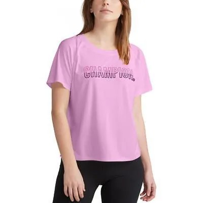 Женская розовая легкая футболка с логотипом Champion Absolute Eco, топ L BHFO 1824