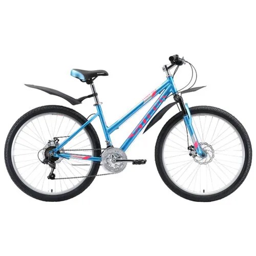 Горный (MTB) велосипед STARK Luna 26.1 D (2020) голубой/розовый/серебристый 14.5