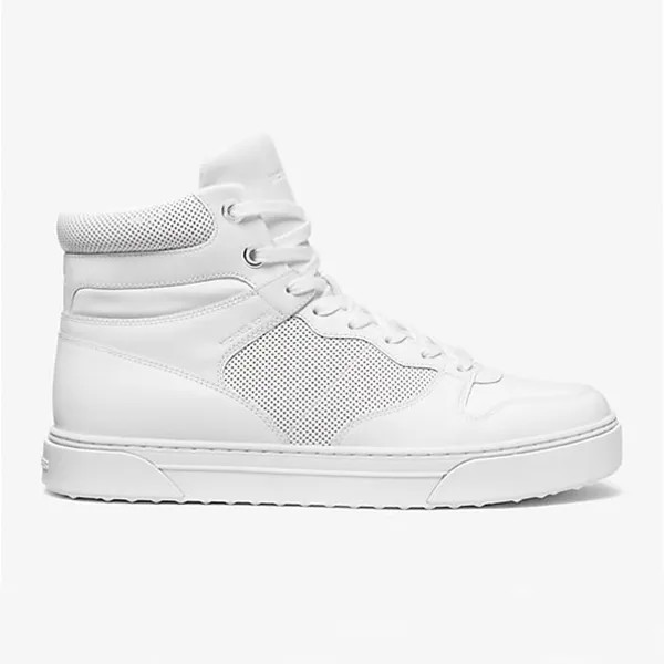 Кроссовки Michael Kors Barett Leather High-Top, белый