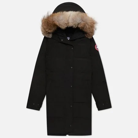 Женская куртка парка Canada Goose Shelburne, цвет чёрный, размер XXS