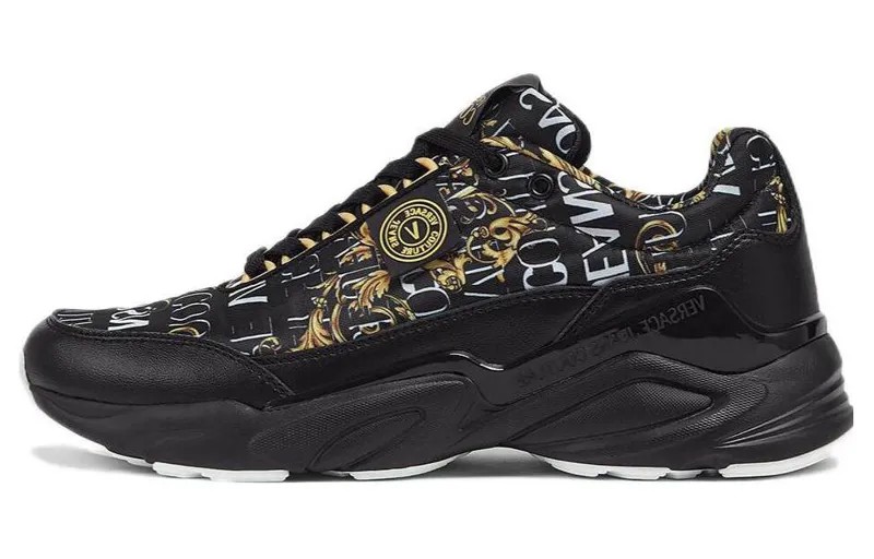 Кроссовки VERSACE JEANS Couture Lifestyle Shoes Men Low-top Black, черный