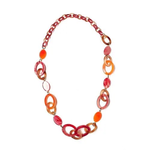 Колье Moon Paris, Loriane, овалы,каучук,, ML-1903-029 красный