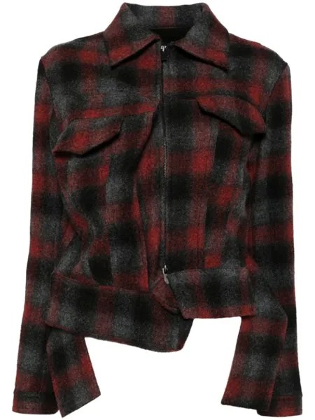 Yohji Yamamoto клетчатая куртка, красный