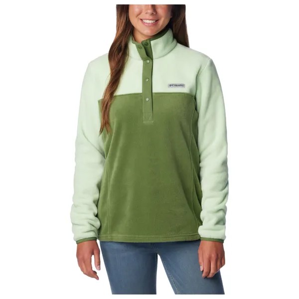 Флисовый свитер Columbia Women's Benton Springs 1/2 Snap Pullover, цвет Canteen/Sage Leaf