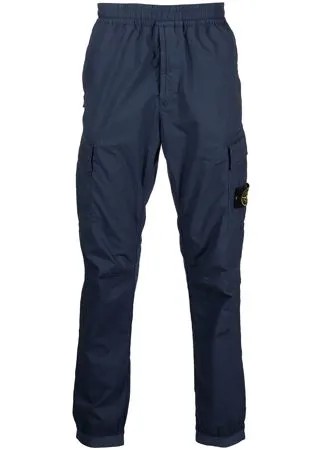 Stone Island спортивные брюки с нашивкой-логотипом