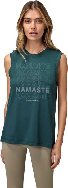 Топ Spiritual Gangster Namaste Irina Muscle Tank, цвет Deep Forest