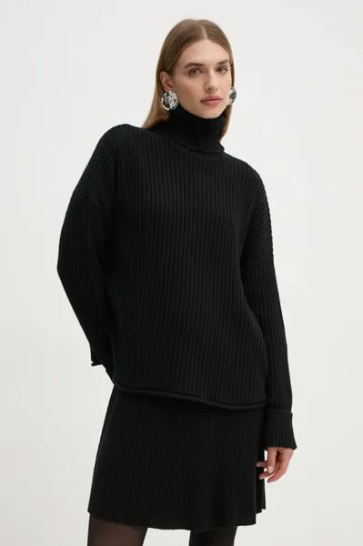 Хлопковый свитер G-Star Raw, черный