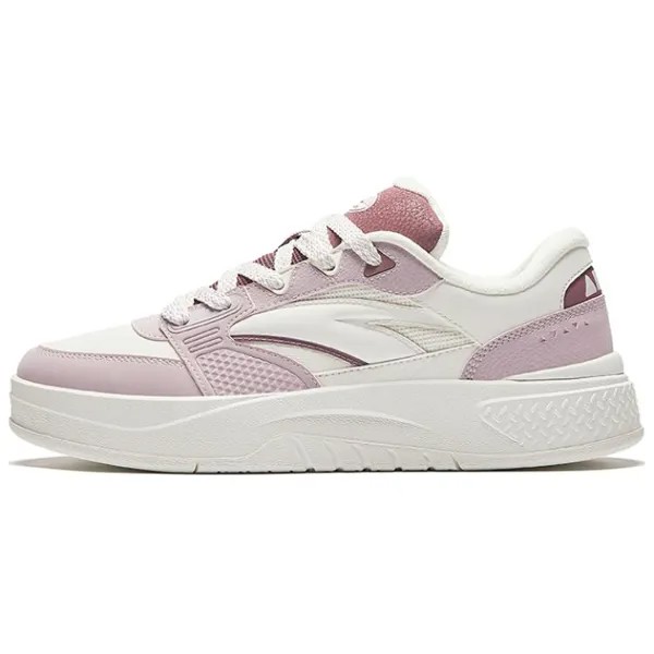 Кроссовки ANTA Arrogant Travel Skateboarding Shoes Women's Low-top White/Pink, розовый