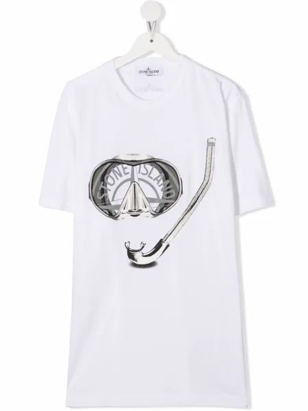 Stone Island Junior футболка с принтом