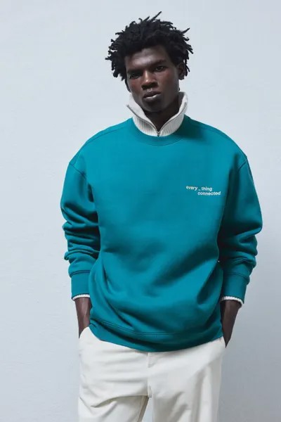 Толстовка свободного кроя с принтом H&M, синий