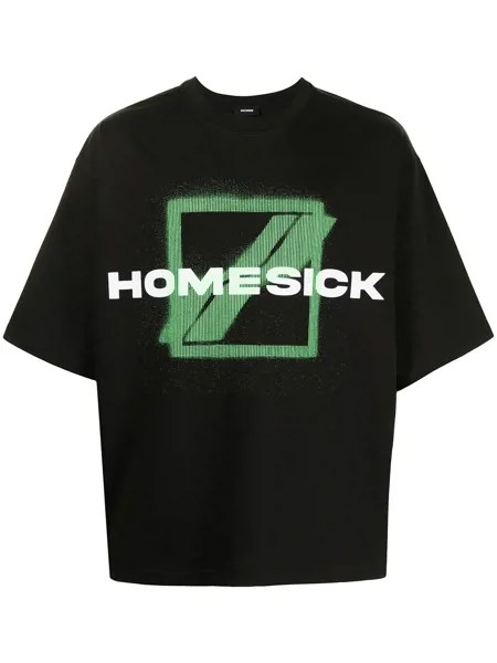 We11done футболка Homesick с принтом