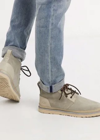 Кожаные дезерты UGG-Бежевый