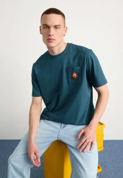 Футболка базовая LEISURE NOTE adidas Originals, цвет arctic night
