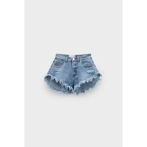 Шорты One Teaspoon worn blue scout flippy short, размер 26, голубой