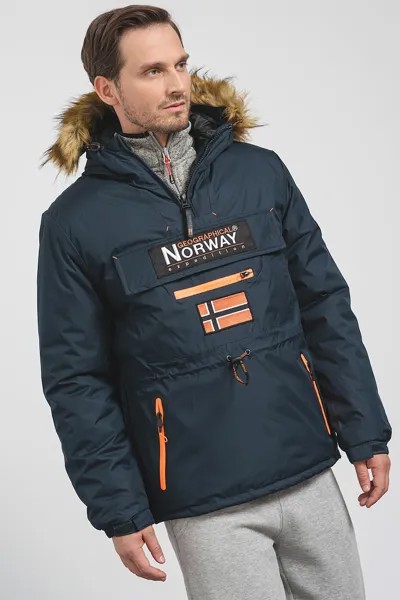 Зимняя куртка Axpedition с капюшоном Geographical Norway, синий