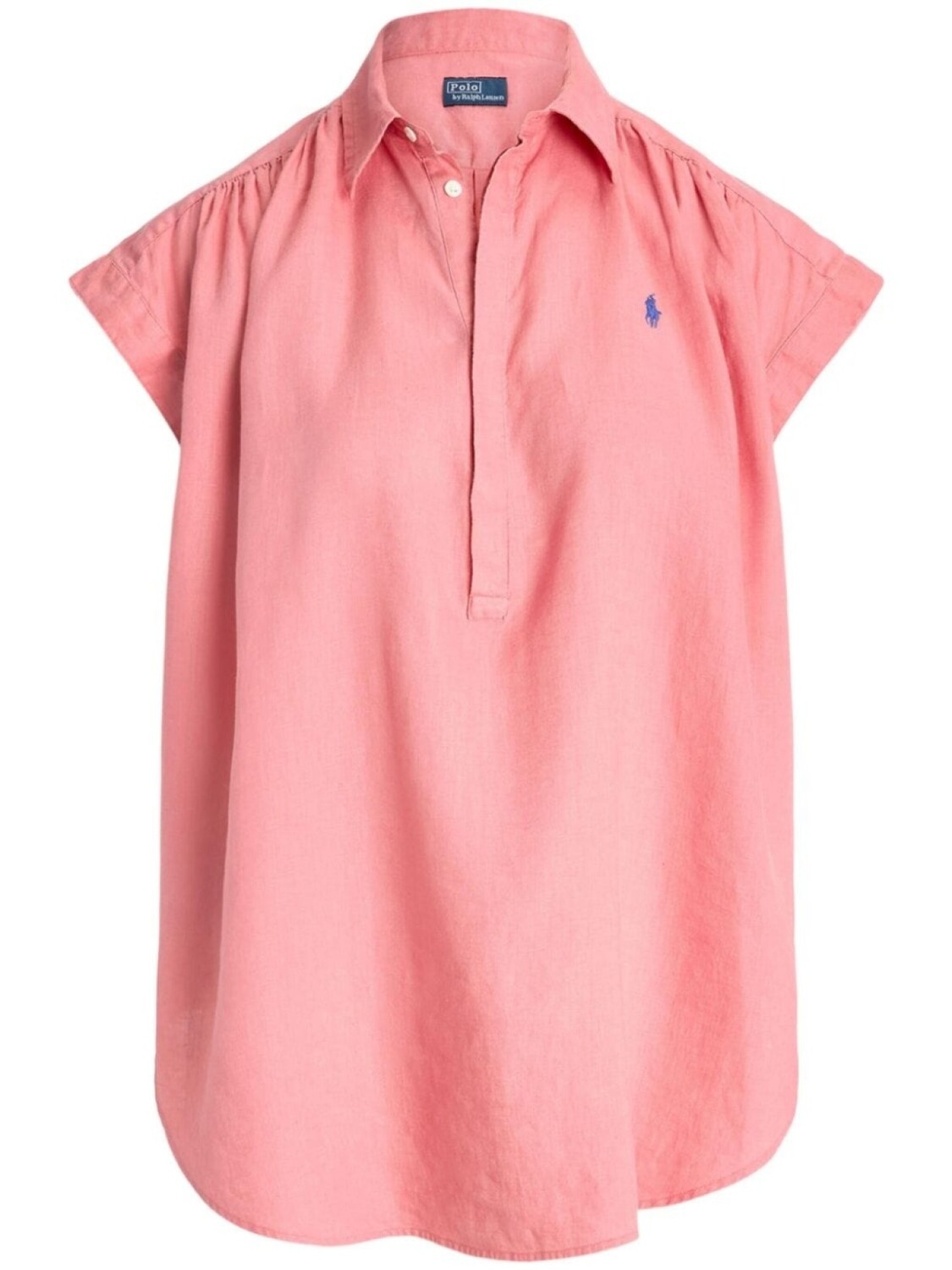 Polo Ralph Lauren блузка Polo Pony с рукавами кап, розовый