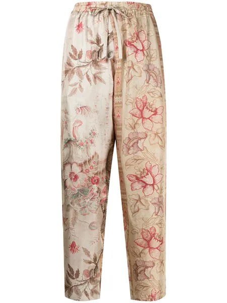Pierre-Louis Mascia прямые брюки с цветочным принтом