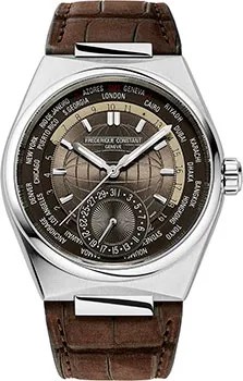 Швейцарские наручные  мужские часы Frederique Constant FC-718C4NH6. Коллекция Highlife Worldtimer Manufacture