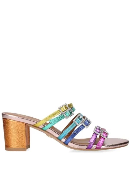 Kurt Geiger London мюли Pierra 60 с эффектом металлик, розовый