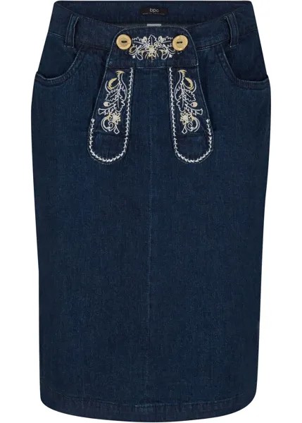 Юбка джинсовая в традиционном стиле