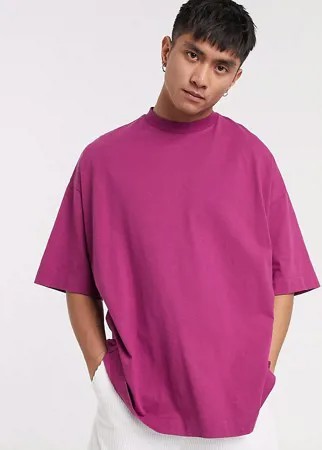 Oversized-футболка сливового цвета COLLUSION-Фиолетовый
