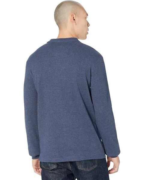 Рубашка U.S. POLO ASSN. Long Sleeve Henley Thermal Shirt, цвет Rinse Blue Heather