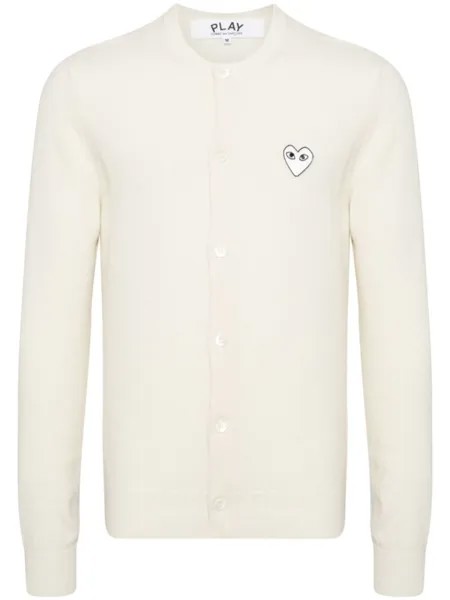 Comme Des Garçons Play шерстяной кардиган, нейтральный цвет