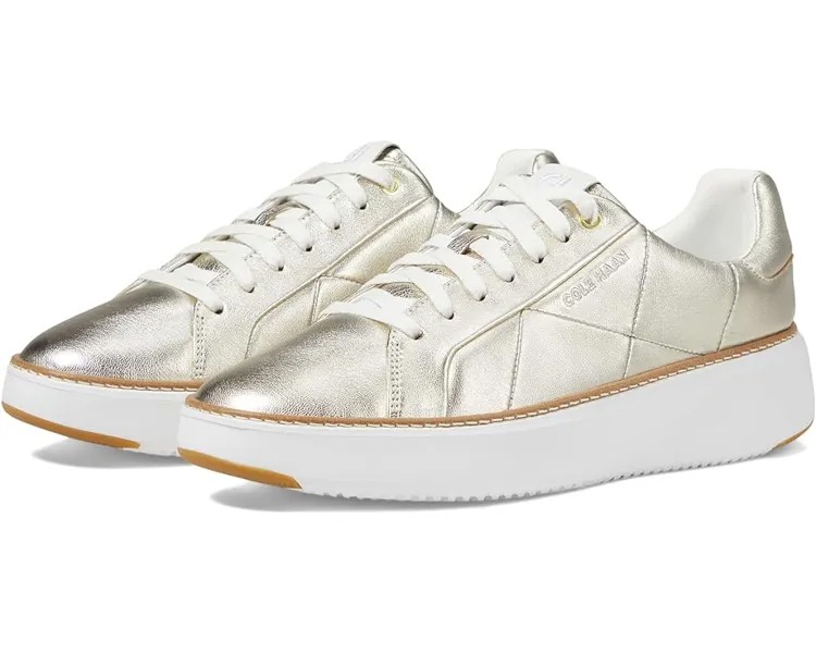 Кроссовки Cole Haan Grandpro Topspin Sneaker, цвет Soft Gold Quilted Leather