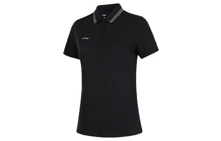 Футболка-поло Fitness Series женская черная Lining