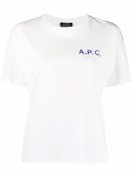 A.P.C. футболка с логотипом