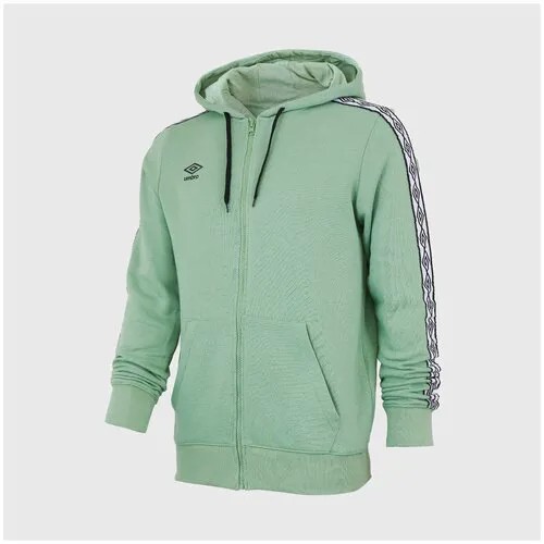 Толстовка Umbro Толстовка Umbro Taped Zip Hoodie 65776U-KM4, размер XS, зеленый