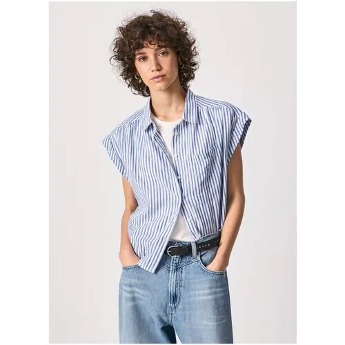 Блузка для женщин, Pepe Jeans London, модель: PL304213, цвет: разноцветный, размер: XL