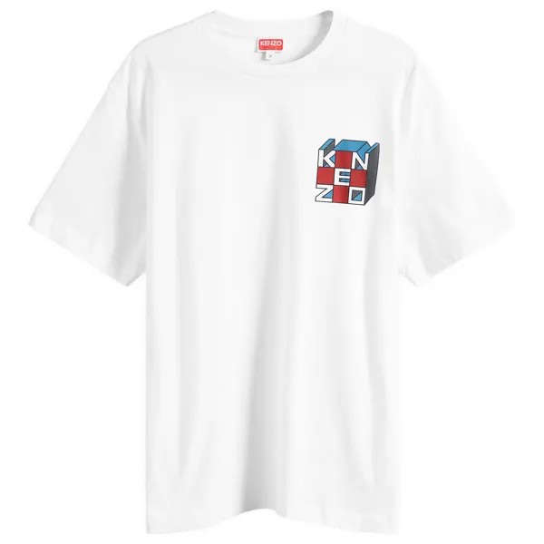 Футболка Kenzo Kube Oversized T-Shirt, белый