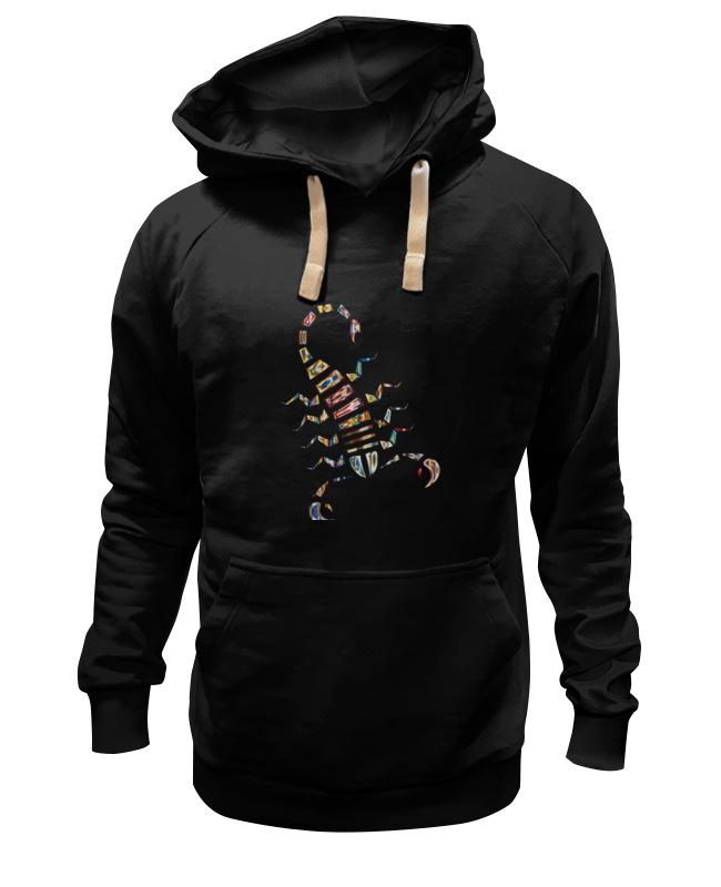 Худи Printio Скорпион черное 2XL