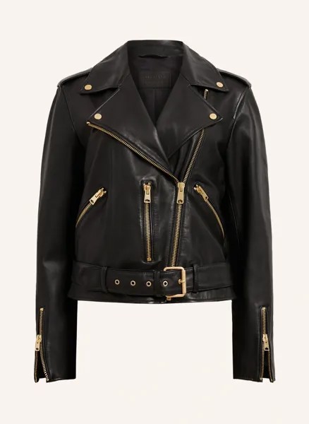 Балферн кожаная куртка Allsaints, черный