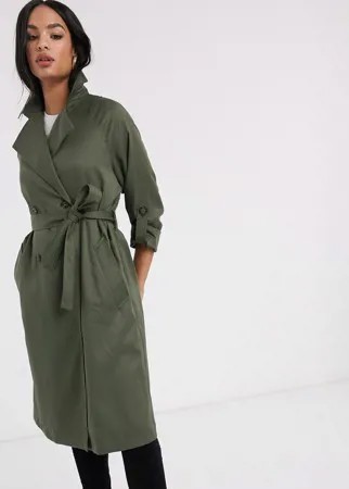 Длинный тренч Stradivarius-Neutral