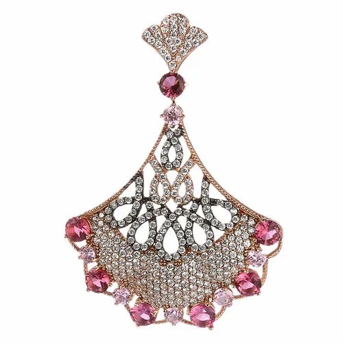 Подвеска ELEMENT47, серебро, 925 проба, фианит