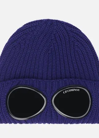 Шапка C.P. Company Extra Fine Merino Wool Goggle, цвет синий