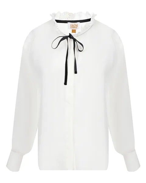 Белая блузка для беременных Cache Coeur