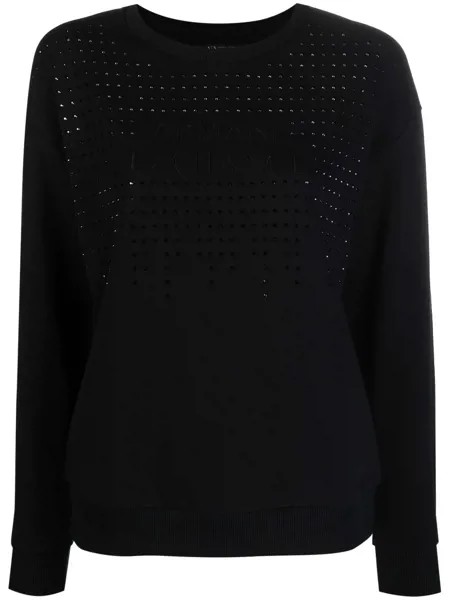 Armani Exchange толстовка с вышитым логотипом