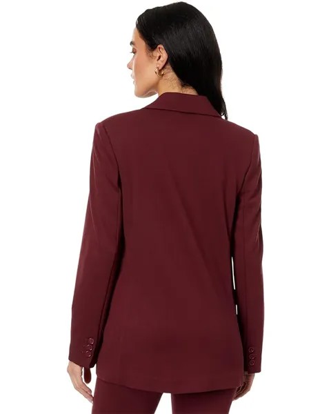 Куртка DKNY Notch Collar Flap Pocket One-Button Jacket, цвет Cabernet