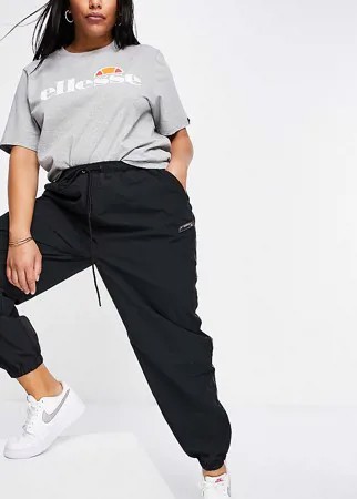 Черные спортивные штаны с тесьмой ellesse plus-Черный цвет