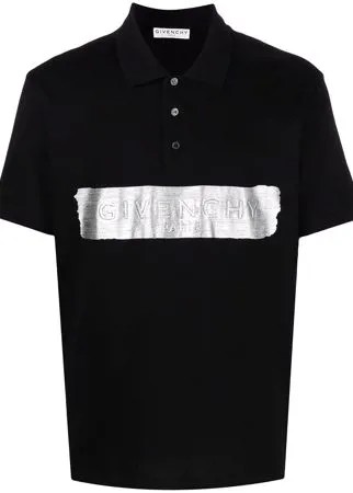 Givenchy рубашка поло с тисненым логотипом