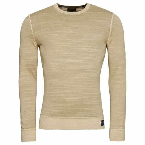 Джемпер Superdry VINTAGE GARMENT DYED CREW, размер 46, коричневый